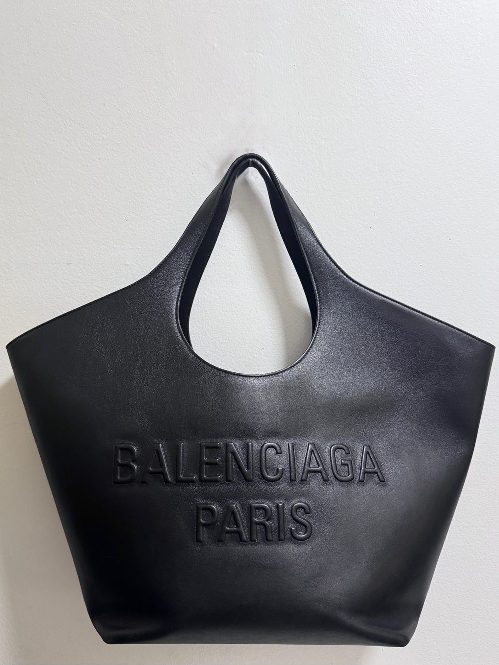 Balenciaga Mary Kate Tote Bag Black Leather